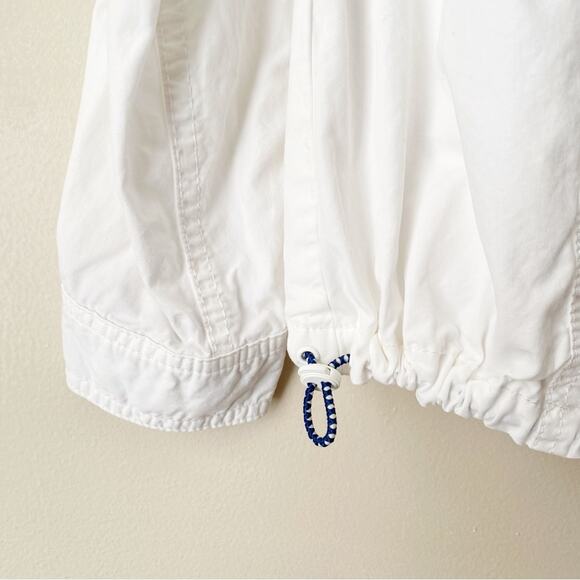 Anthropologie | Betsy Anorak Jacket Full Zip Pockets Sporty Athleisure White XS - Picture 7 of 12